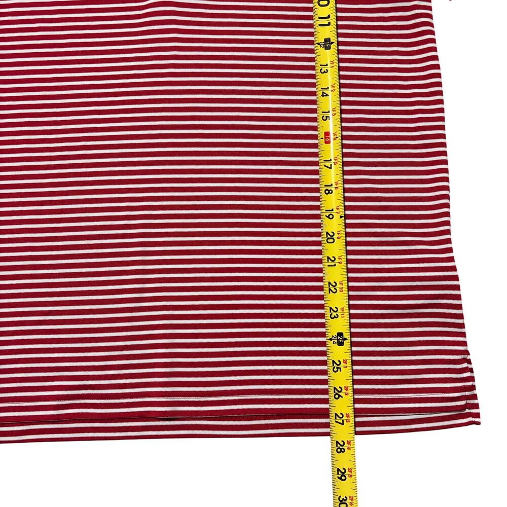 Whistling Straits by adidas Red White Stripe Polo Golf Course PGA Men’s Medium - Picture 6 of 7